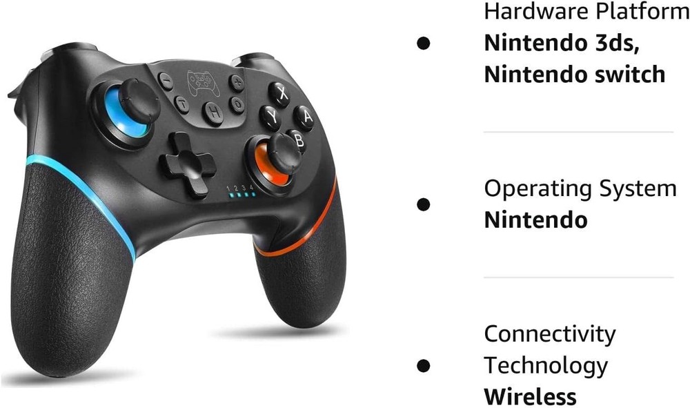 Wireless Controller Bluetooth Controller Windows, Nintendo, Emulators, Batocera