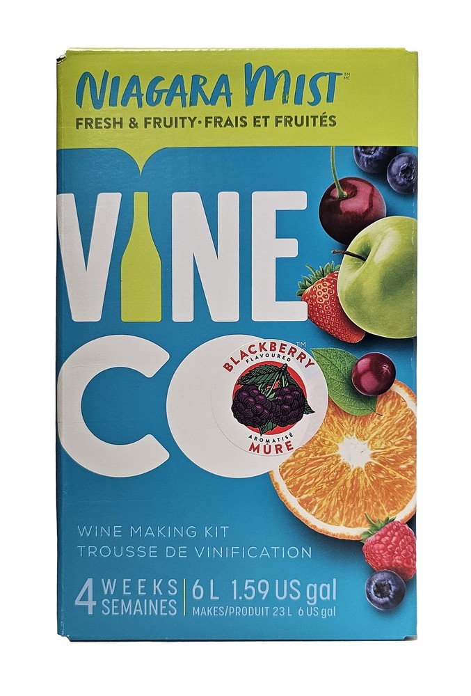 VineCo Niagara Mist Blackberry Wine Ingredient Kit