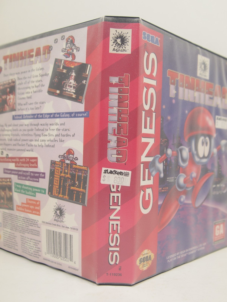 Tinhead Case (SEGA Genesis) Authentic BOX ONLY