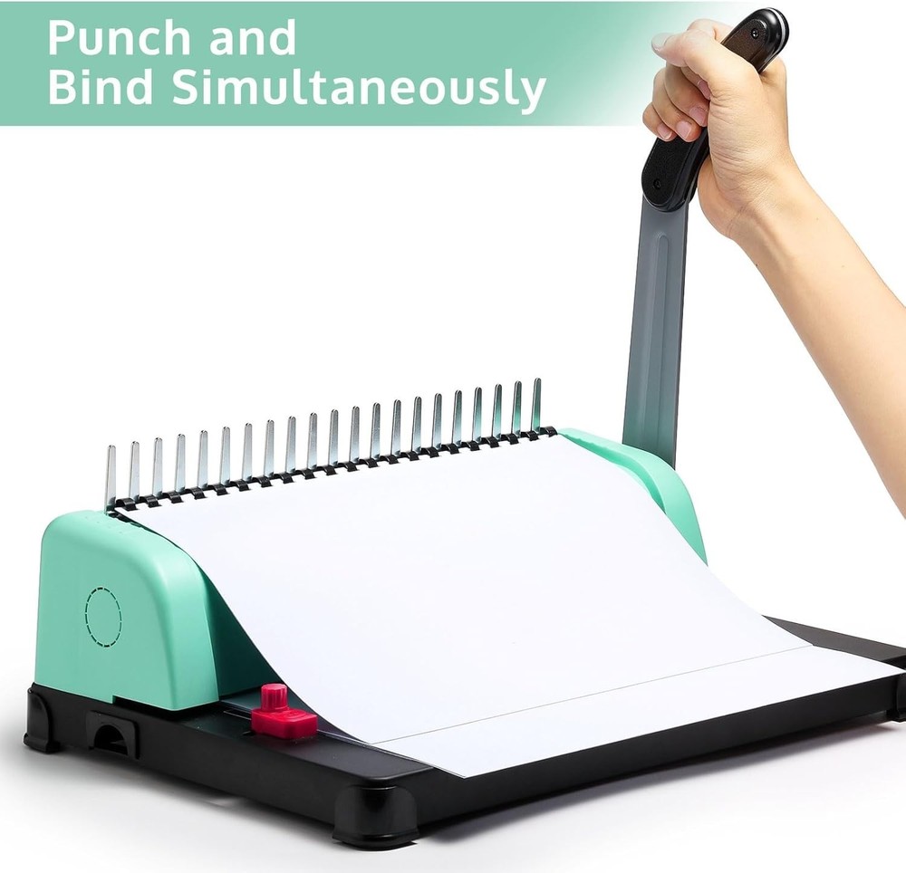 Lightweight 21-Hole Comb Binder - Perfect for Home and Office Efficient Use