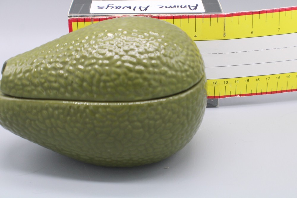 Vintage Green Ceramic Avocado DIP Server