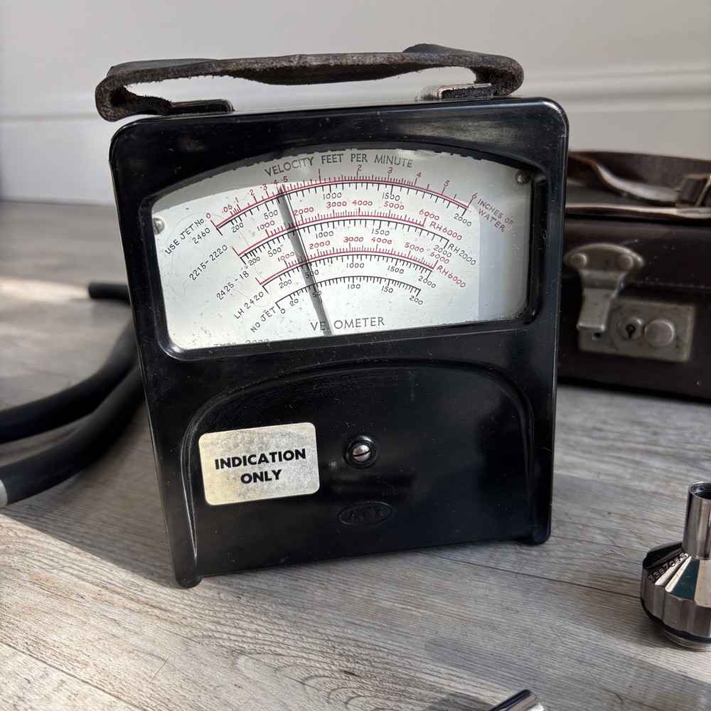 Vintage AEI Cased Velometer & accessories - untested / display