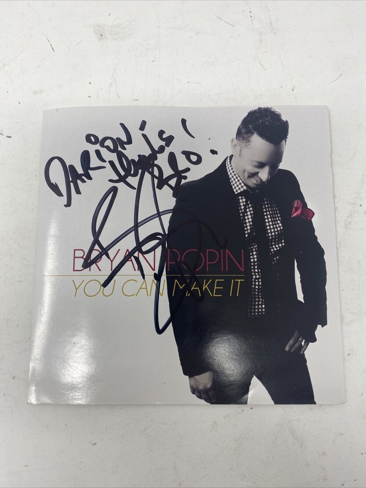 bryan popin youcan make it signed booklet