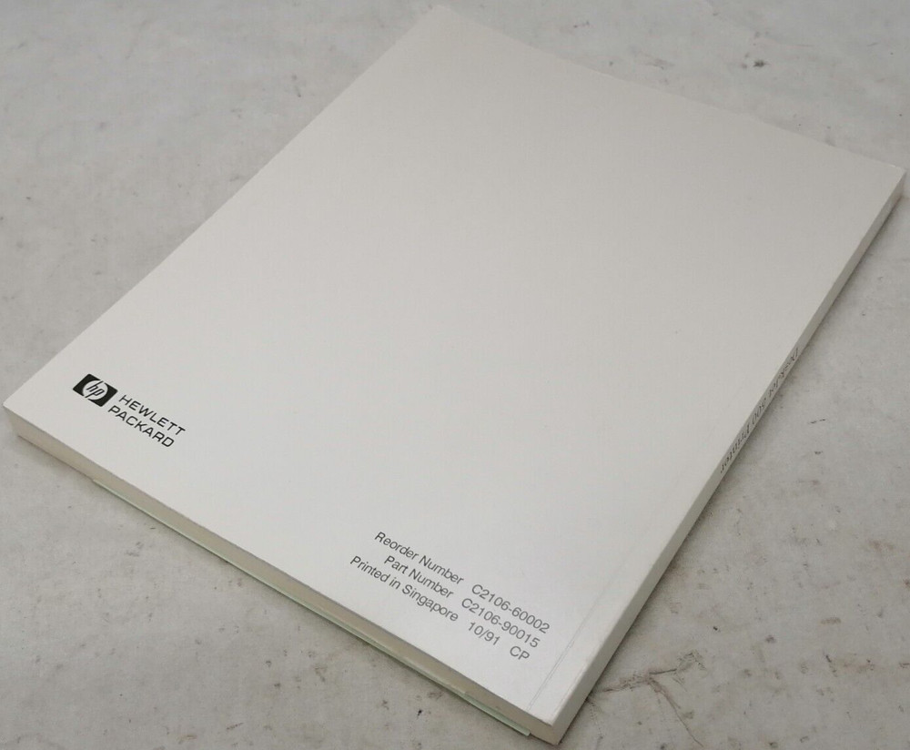 HP DeskJet 500 Printer Owners Manual/Setup Guide/Software Information