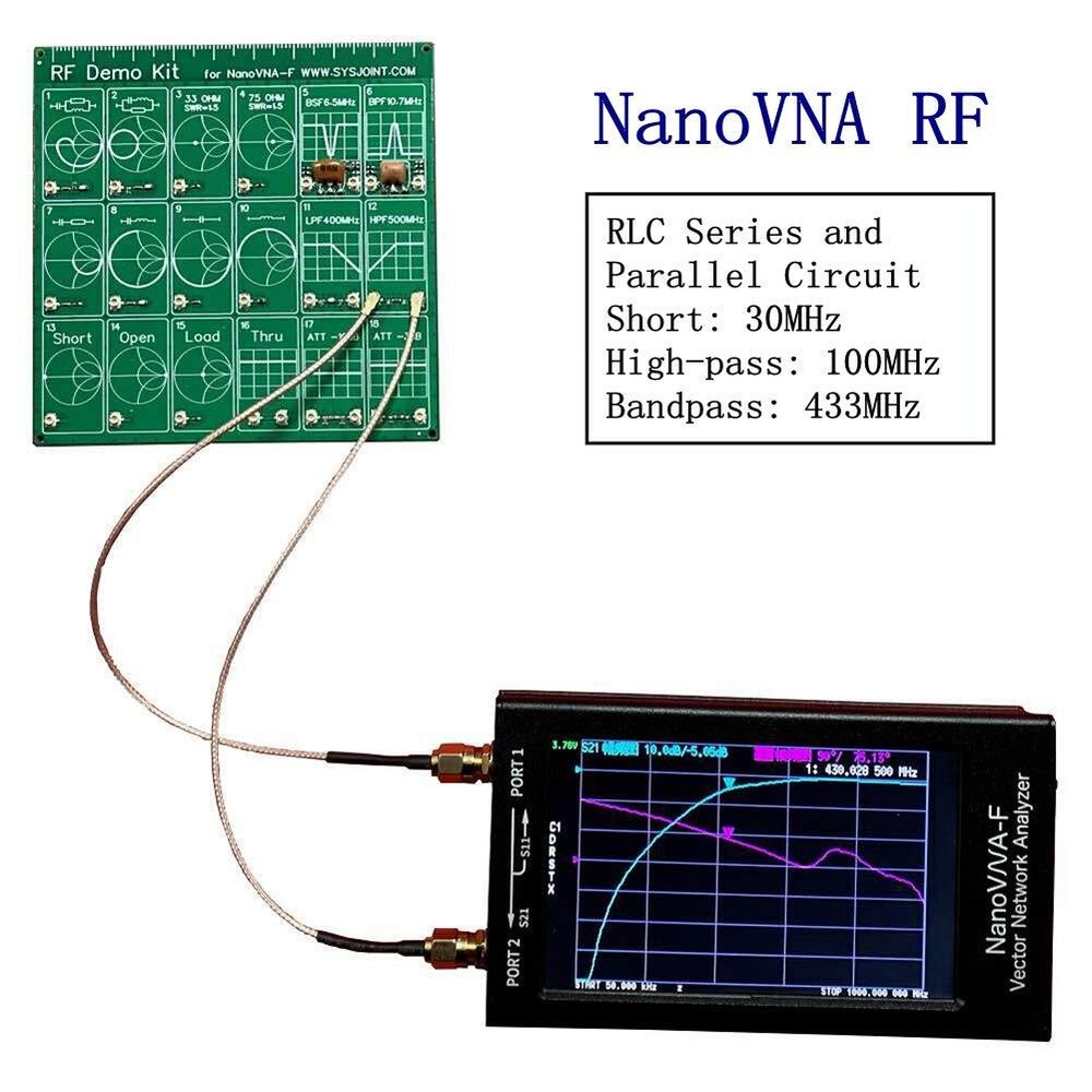 RF Test Board 18 Functional Modules RF Demo Kit NanoVNA RF Test Module Vector...