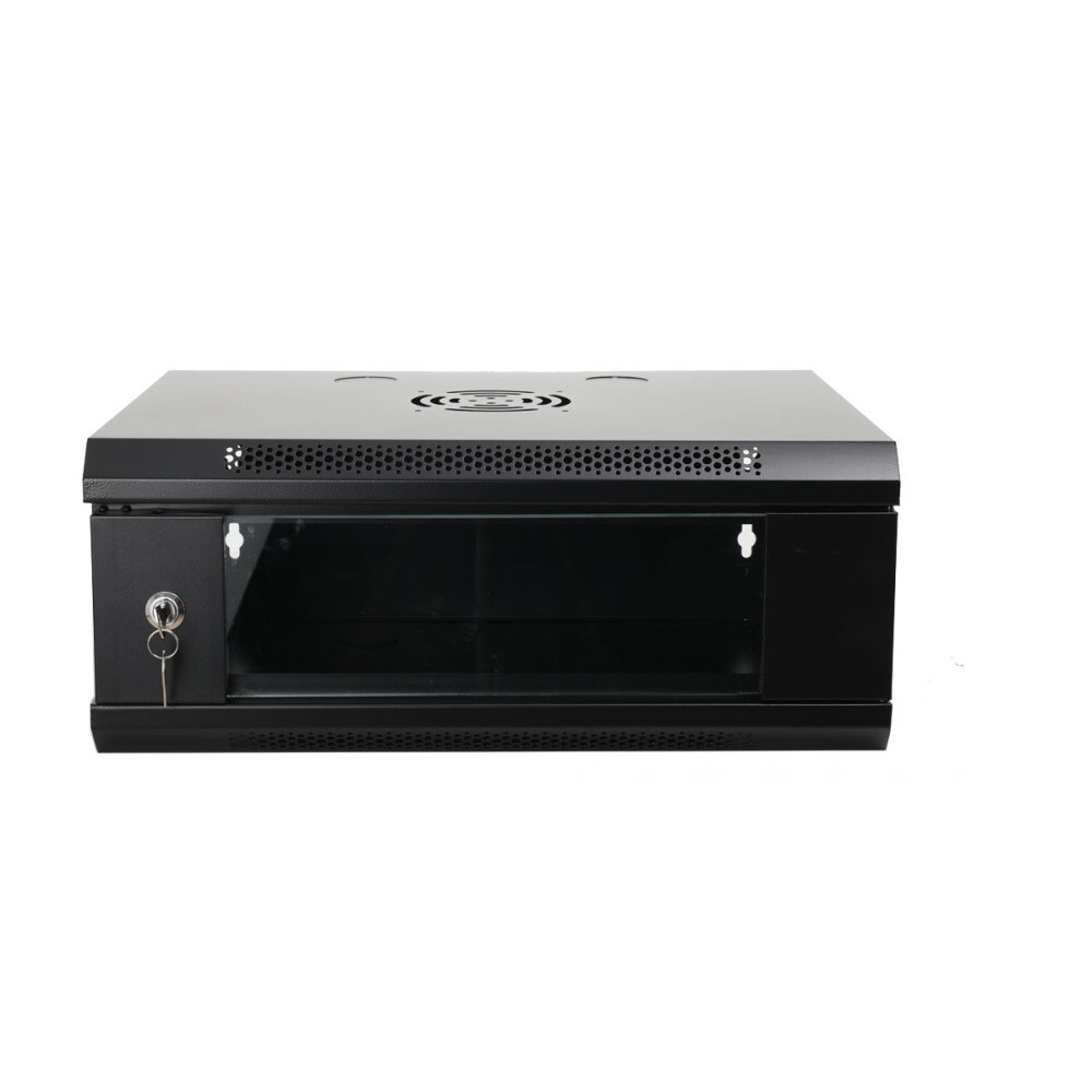 4U Server Cabinet Case Drawer Data Network Rack Enclosure floor/Wall Mount W/key