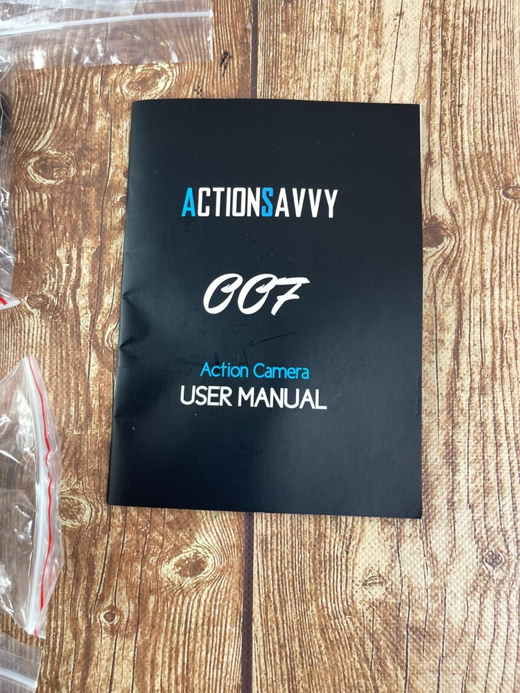 Action Savvy Camera And Attachments 007 New Open box