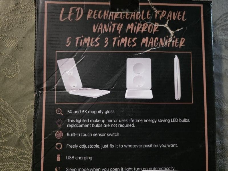 Led Rechargable Vanity Mirror