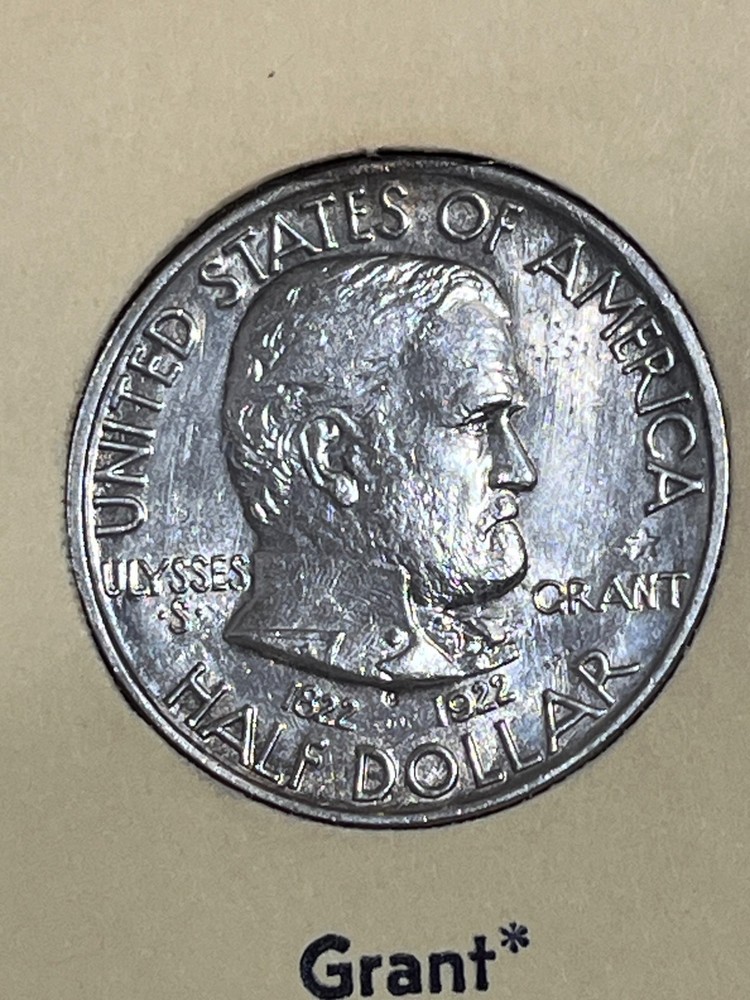 1922 Grant with Star Commemorative Half Dollar - RARE