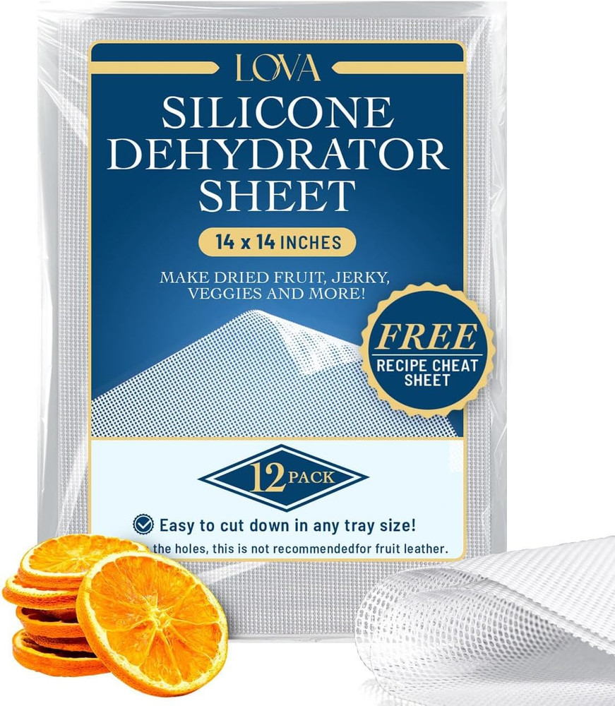 Silicone Dehydrator Sheets (12 Pack) Dehydrator Accessories