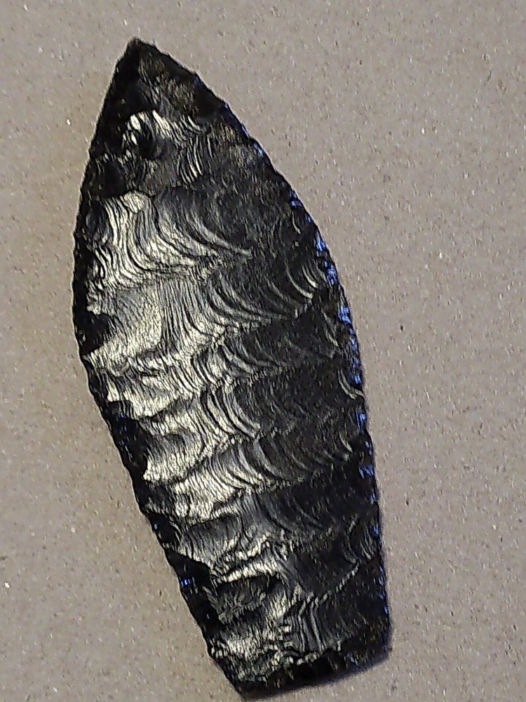 Agate Basin Silversheen Obsidian point