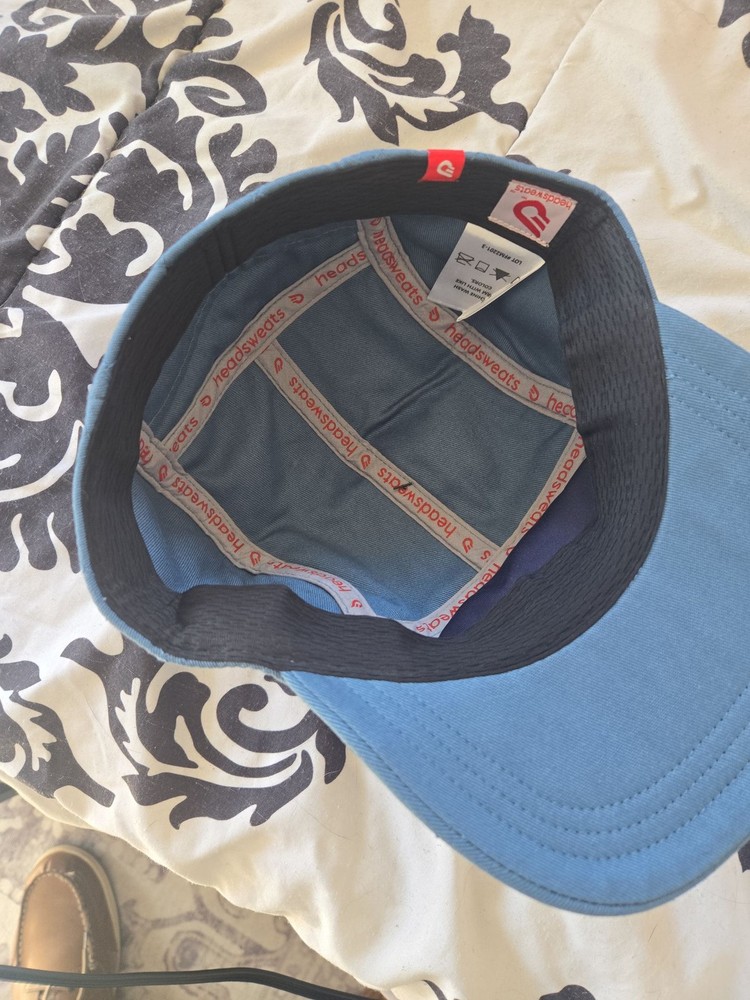 Headsweats Blue Performance 5-Panel Quilted Running Cap