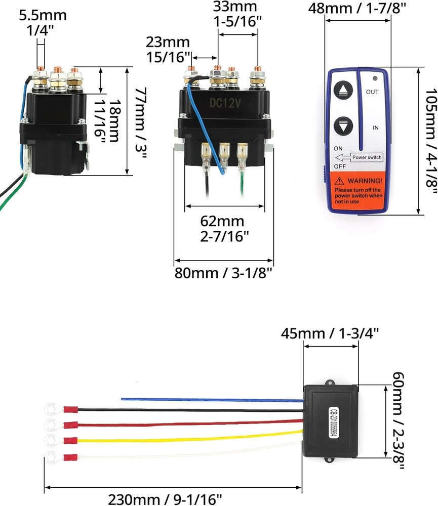 Wireless Remote Control Winch Kit