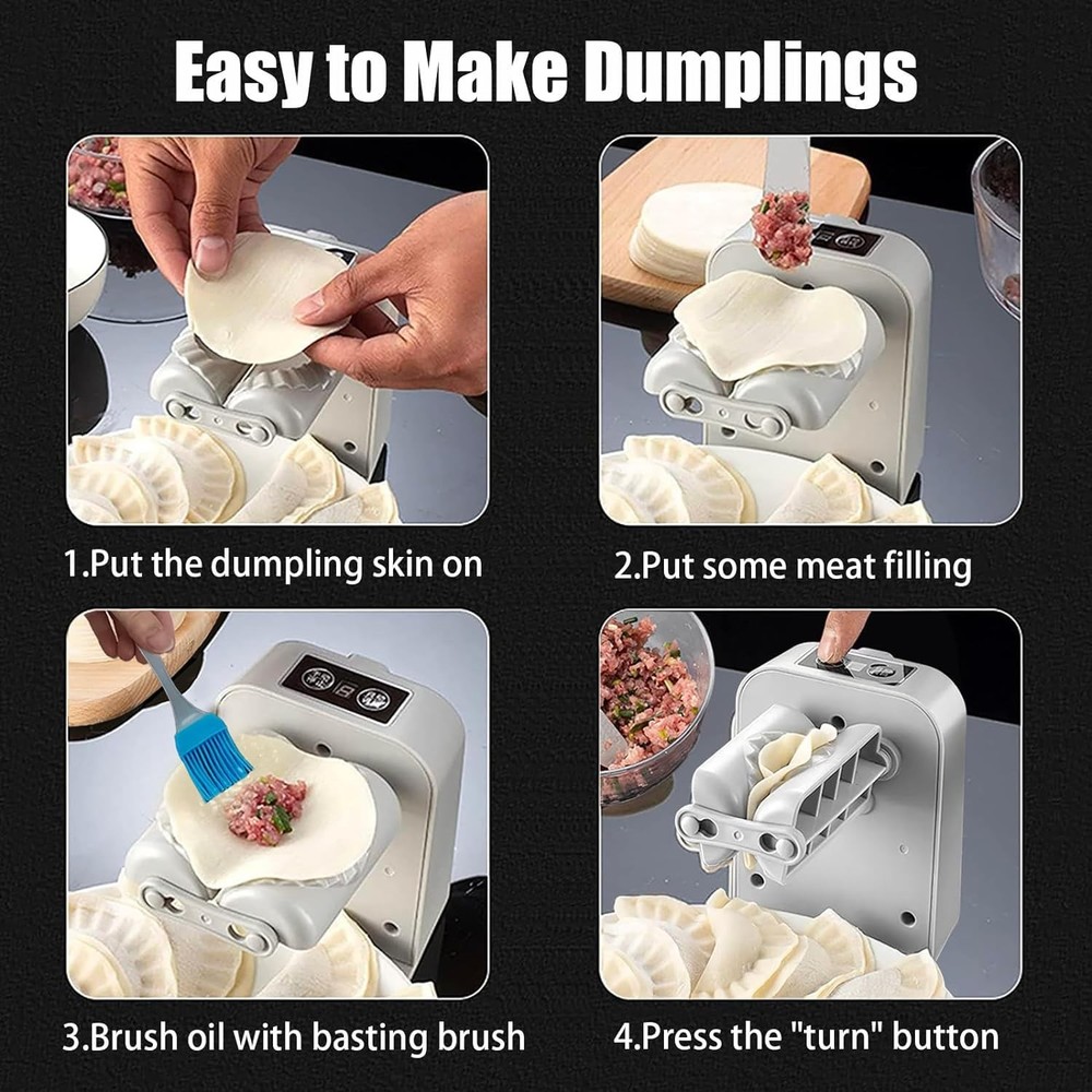 Electric Dumpling Machine Rechargeable Automatic Electric Dumpling Maker Mach...