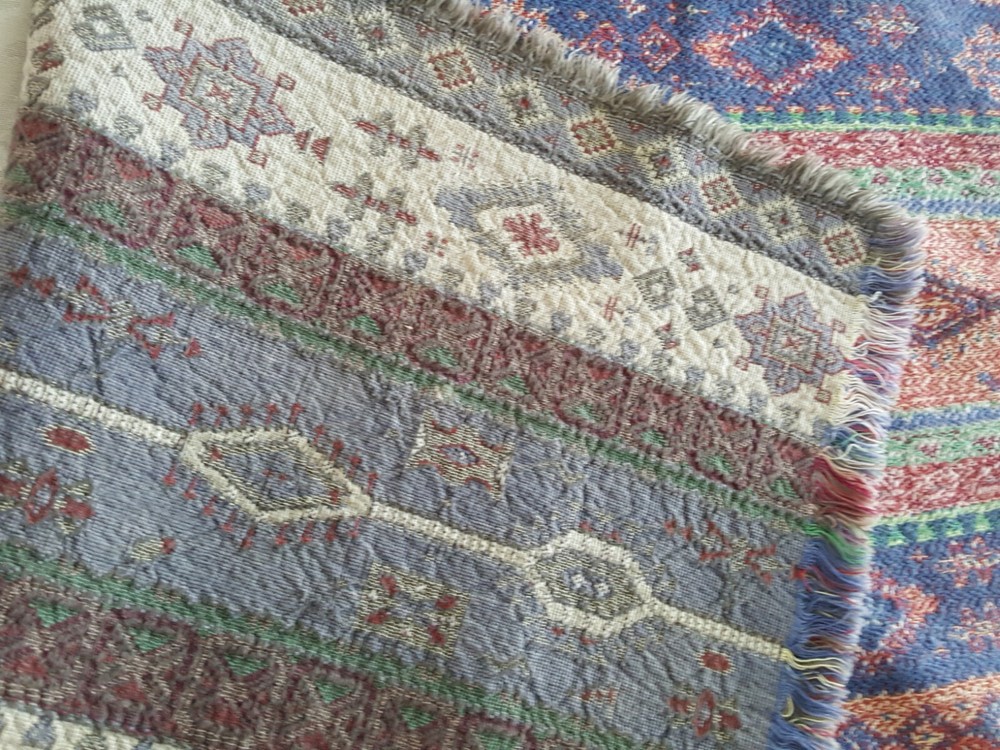 Israeli Table Topper Loomed Cloth- 30" X 14" Rectangle