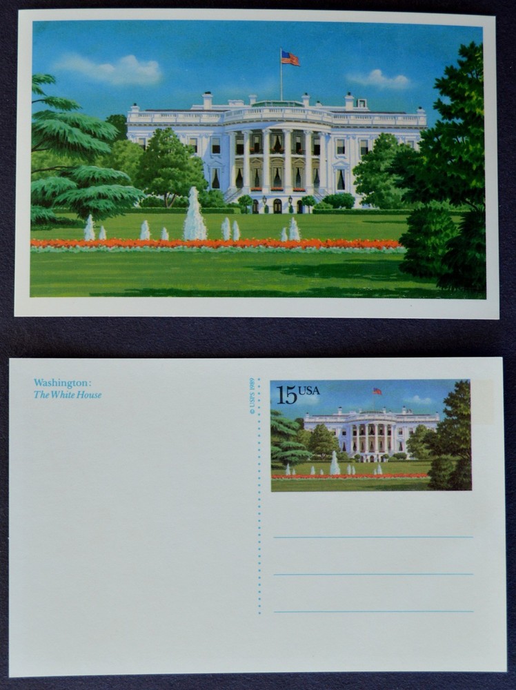 1989 US Sc. #UX143 mint postal card, 15 cent, sharp corners, excellent shape
