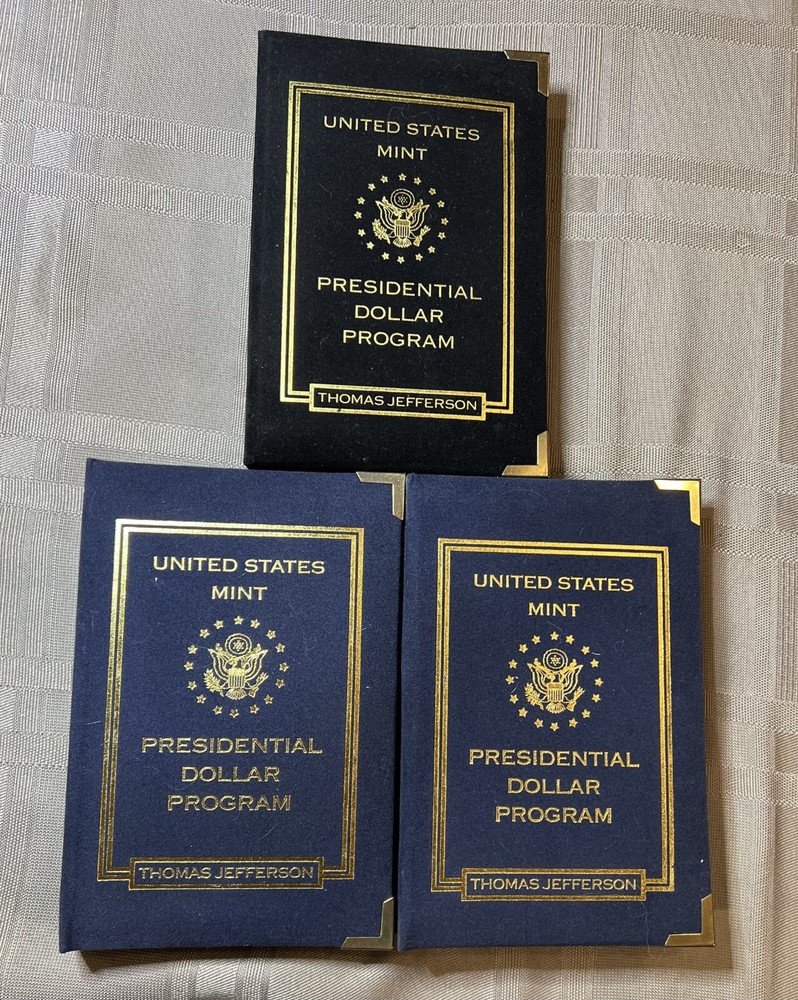 2007 P, D & S U.S. Mint Presidential Dollar Program Thomas Jefferson CERTIFIED