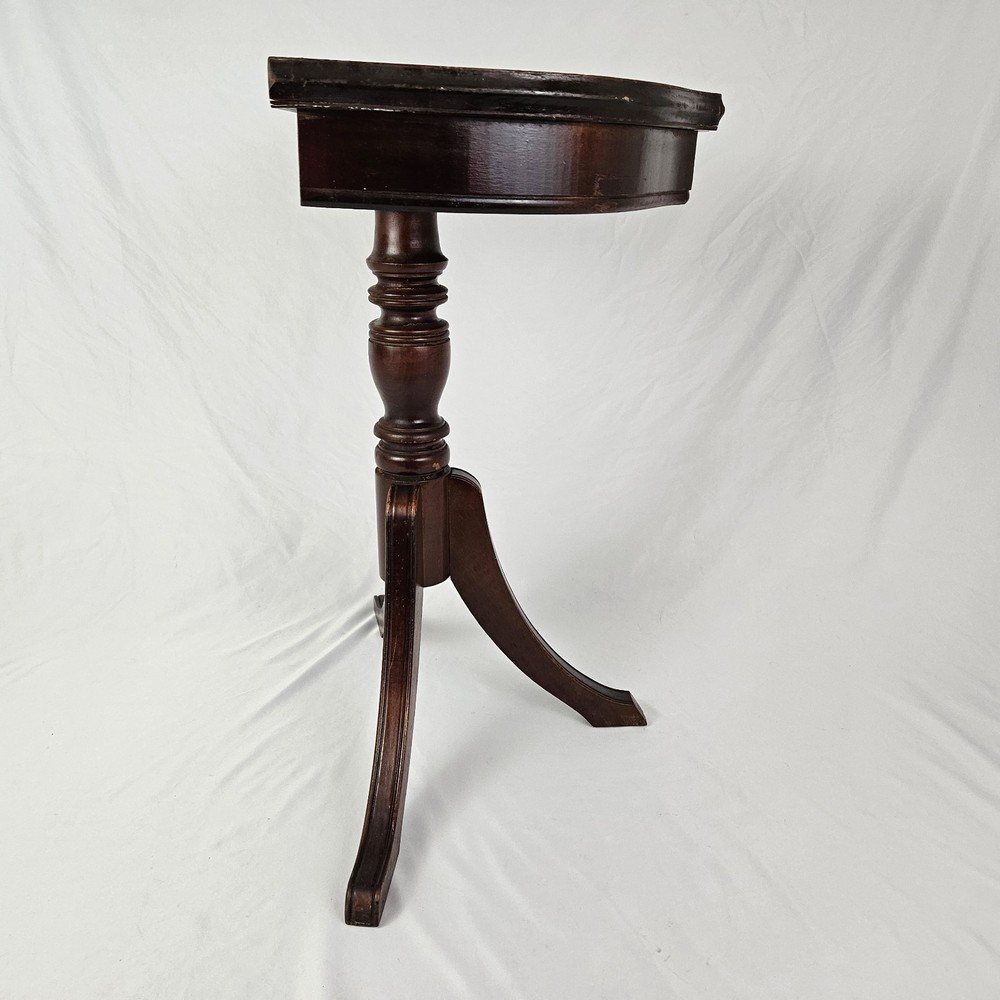 Vintage Mahogany Console Table Half Moon Duncan Phyfe Style