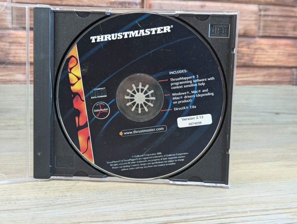 Thrustmaster Programming Software Ver 2.13 5074039  ThrustMapper 3 DirectX 7.0a