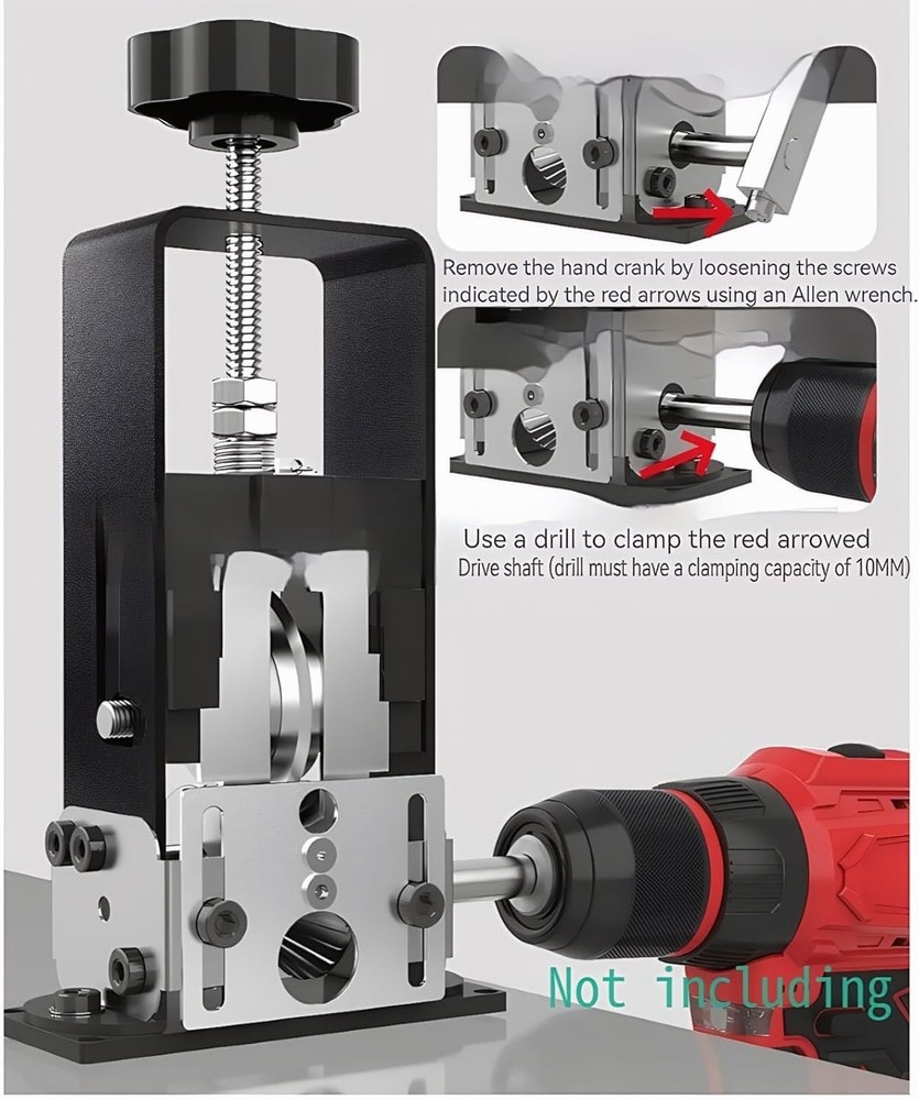 1-25mm Manual Wire Stripping Machine Drill Powered Hand Crank Wire Stripper Tool