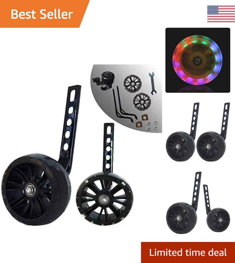 Premium Bicycle Stabilizer Kit - Improve Safety & Confidence - Fits 12-20 Bikes