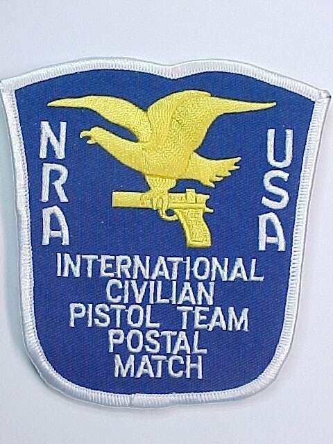 International Pistol Team Postal Match NRA Postal Match Embroidered Patch
