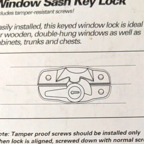 Keyed Sash Lock Double Hung window