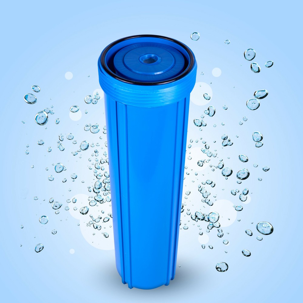 High Capacity Blue Whole House Water Filter System with Pleated Sediment Filter
