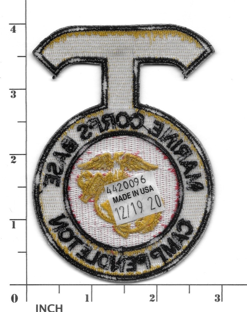 USMC MCB Camp Pendleton T-shape Eagle-Globe-Anchor PATCH California BASE Marines