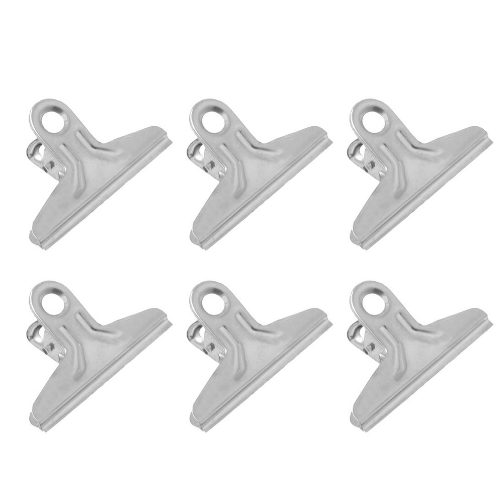 Spring Loaded Stationery Document File Ticket 2.8 Inch Width Binder Clips 10 Pcs