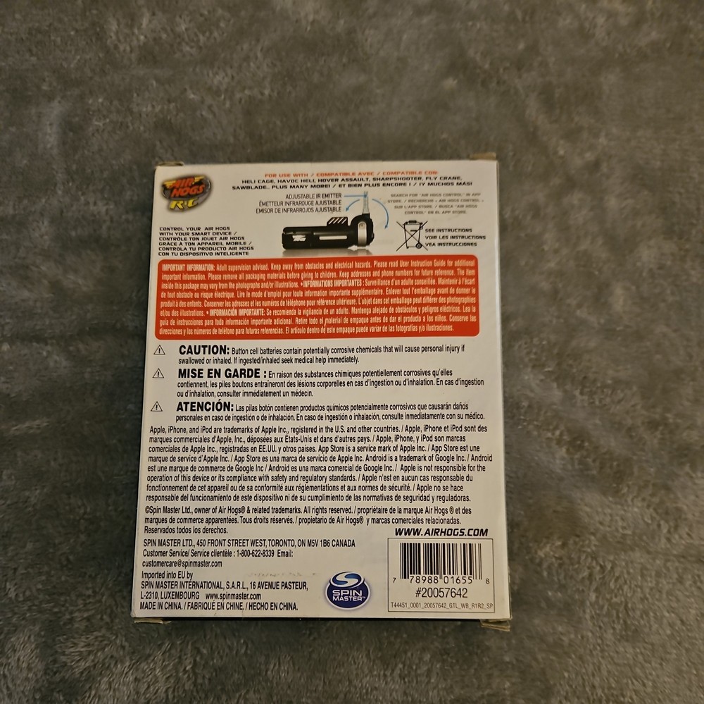 Air Hogs Link Remote Control Transmitter iOS Android Device RC Havoc Heli Cage