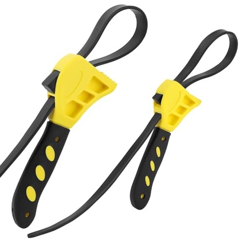 Adjustable Rubber Strap Wrench Set 24" & 19.7" – Multi-Purpose Grip Tool for