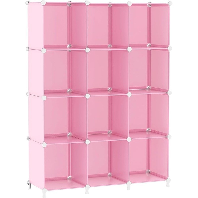 12 Cube Storage Organizer Adjustable Stackable Lightweight Kids Closet Shelf New