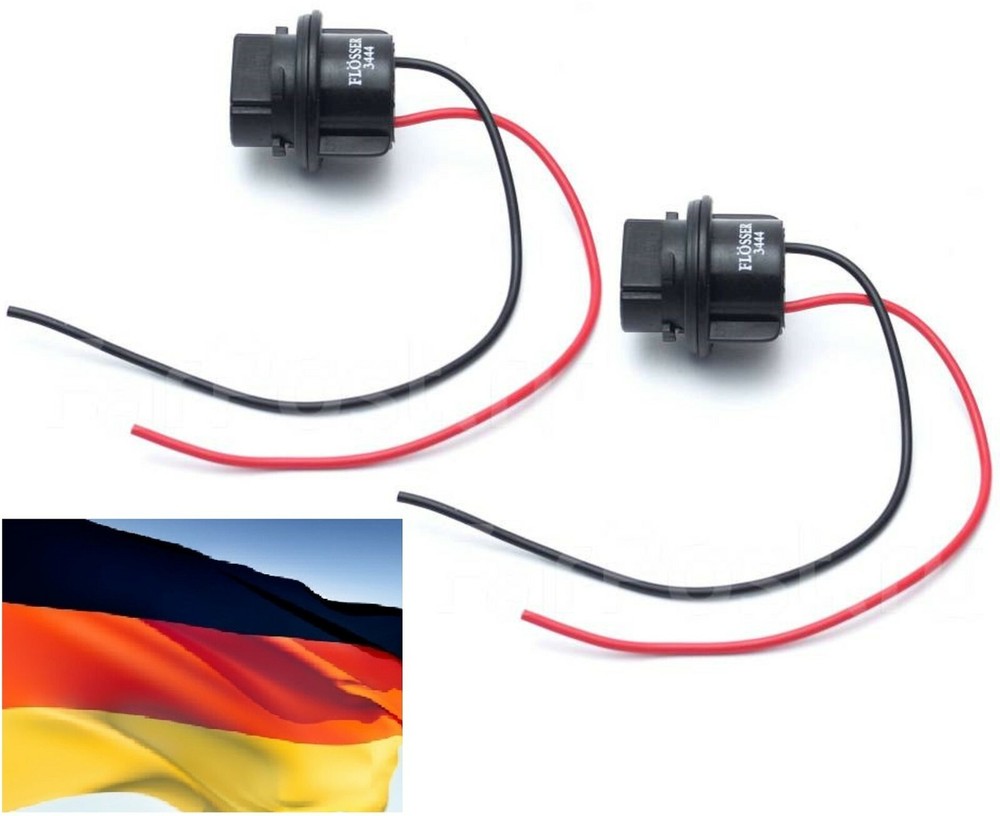 Flosser Wire Harness 3444 Female Socket 3156 Two Harness Back Up Reverse Lamp OE