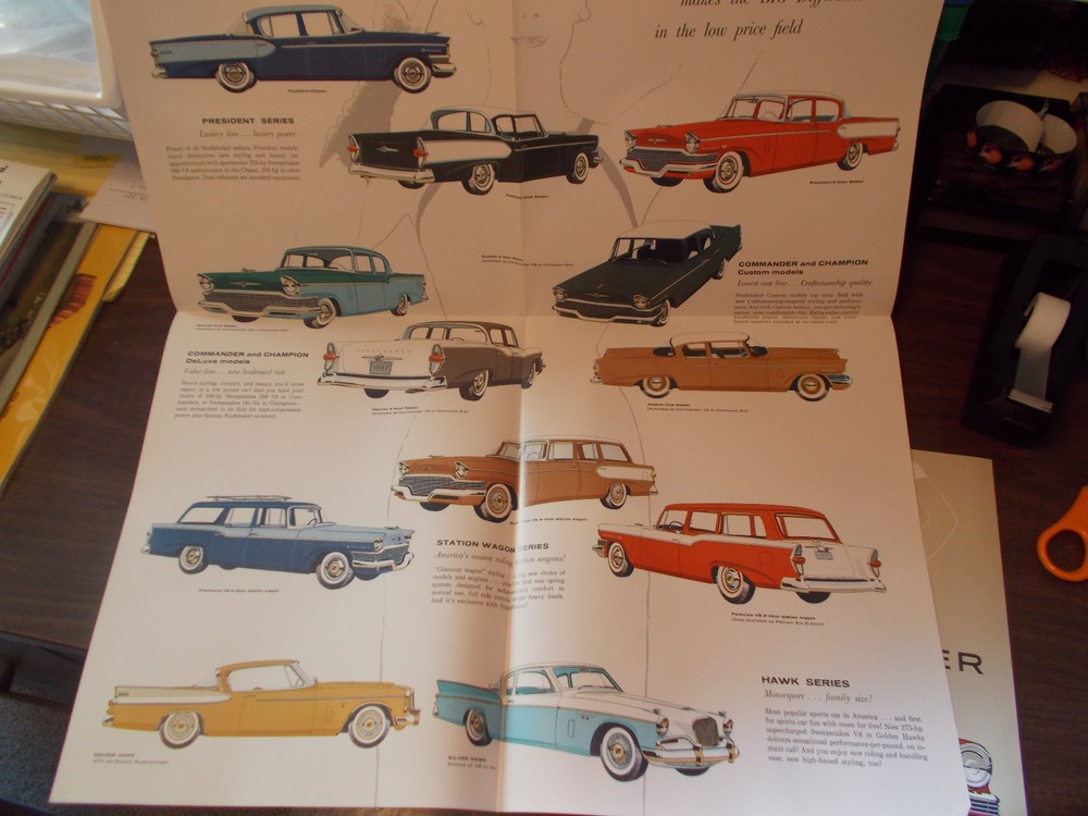 1957 Studebaker Sales Catalogs/2 Different for one bid!