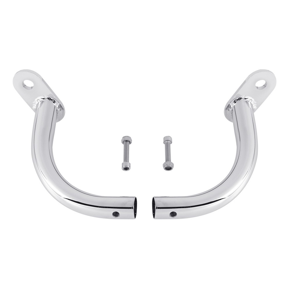 Chrome Saddlebag Guard Eliminator Support Brackets For Harley Touring FLHT 97-08