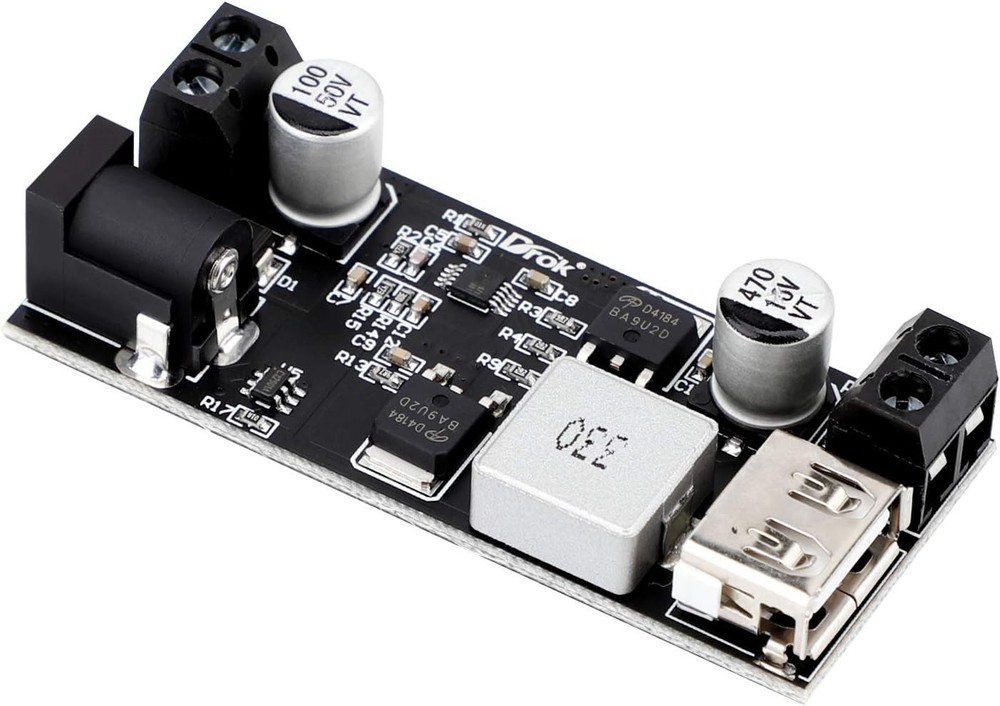 Synchronous Rectification Buck Converter 12V to 5V - High Efficiency Module