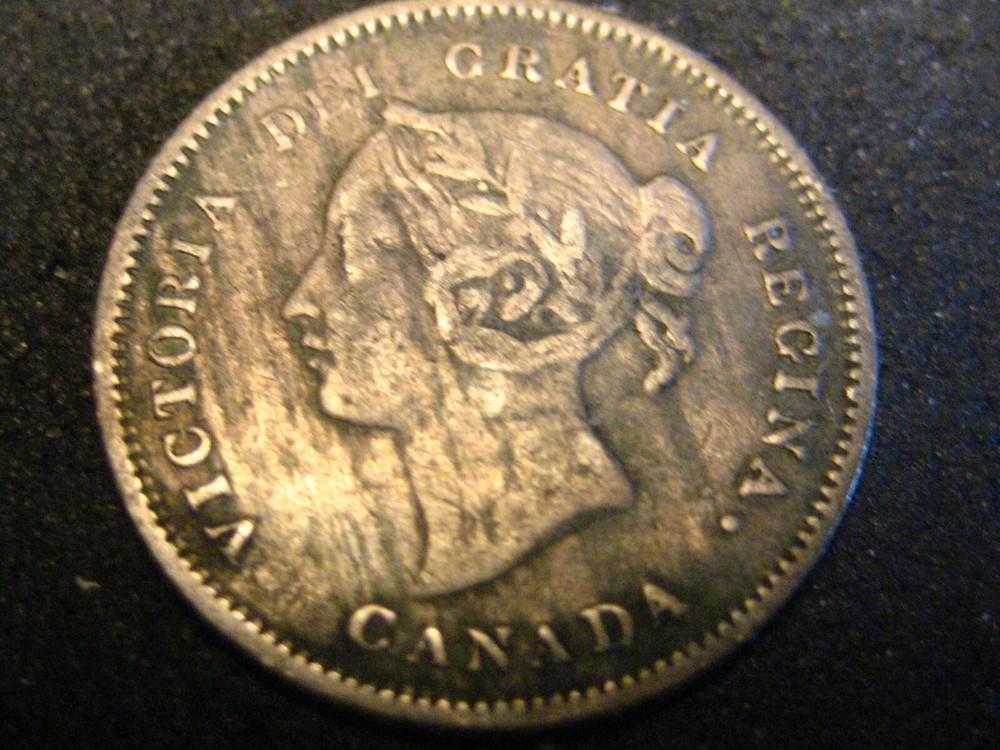 1881-H Canadian 5 Cent Silver