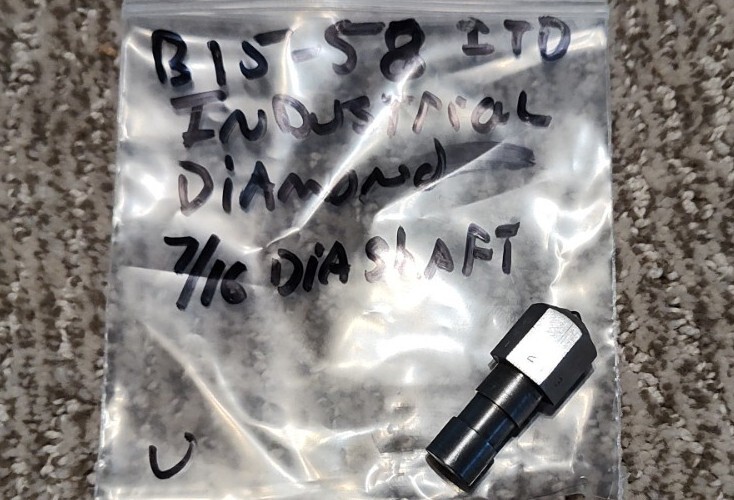 IDT INDUSTRIAL DIAMOND 7/16 DIAMETER SHAFT