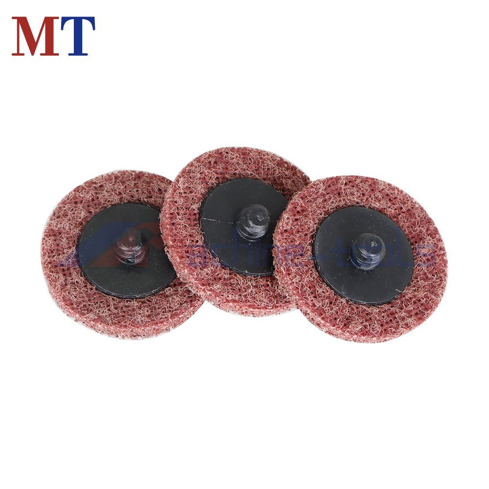 50 Pack Medium Surface Conditioning Discs 2" Roll Lock Die Grinder Sanding Pads