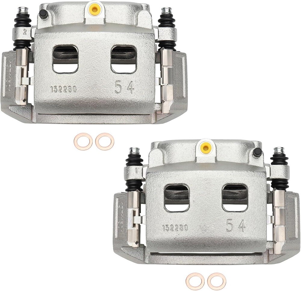 Pair Front Left Right Disc Brake Calipers w/ Bracket for Dodge Ram 1500 Durango