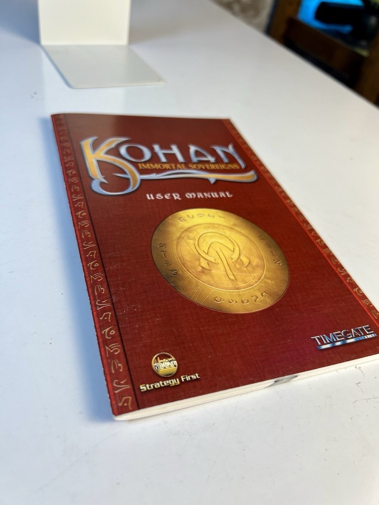 Kohan Immortal Sovereigns PC 2001 Manual ONLY