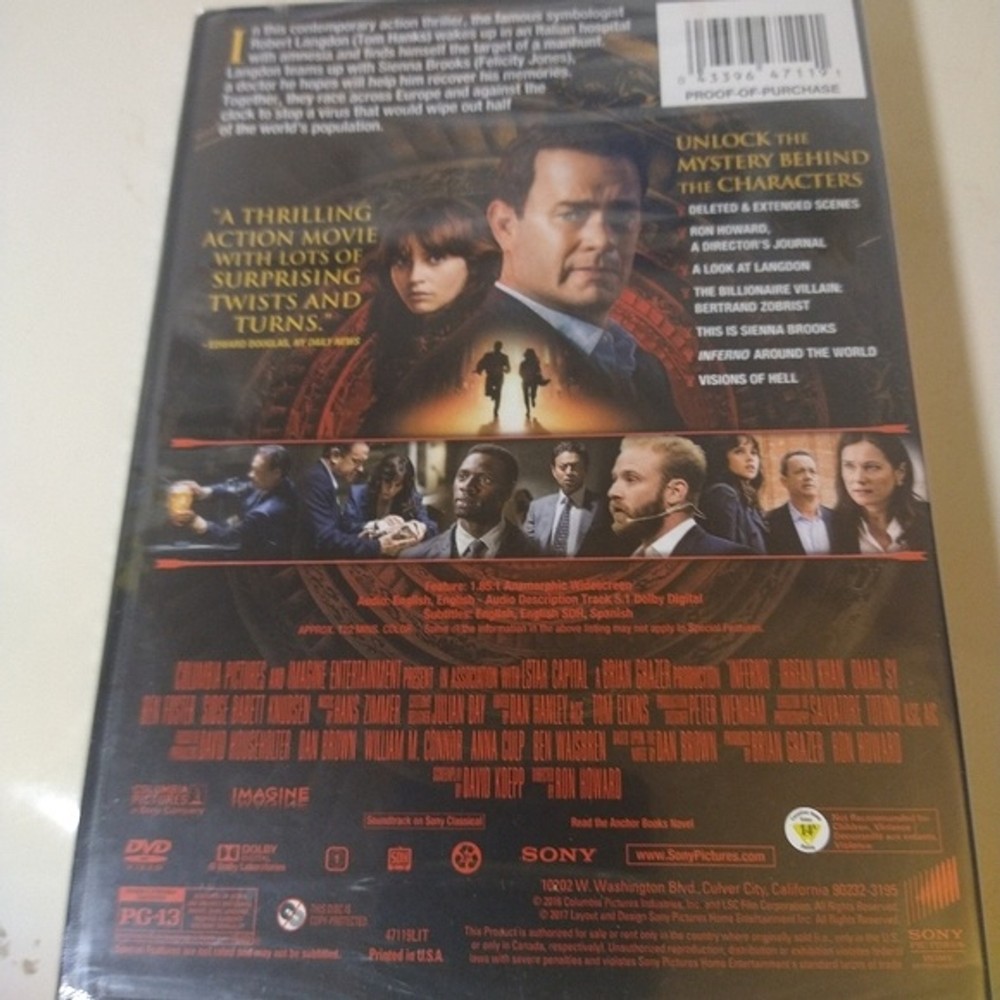 4/$20 Inferno DVD