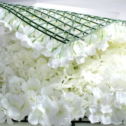 10x Plastic Flower Wall Panel 40 x 60cm