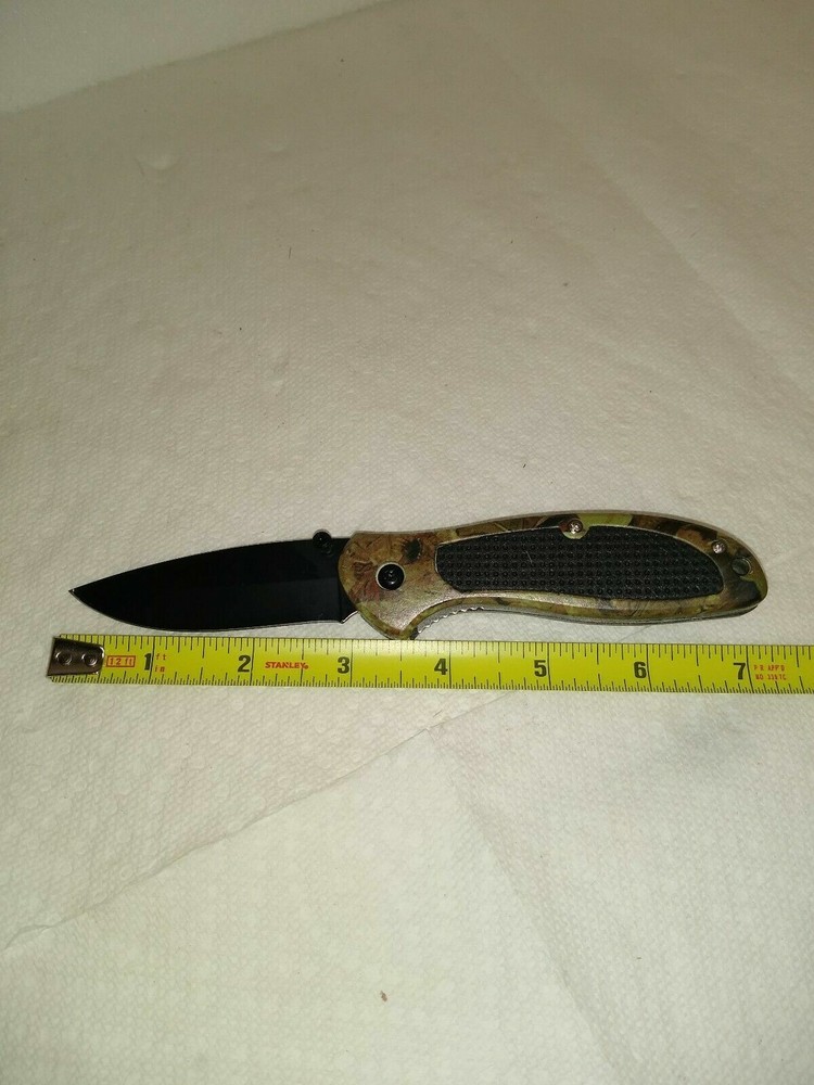 Camo Camping Folding Pocket Knife