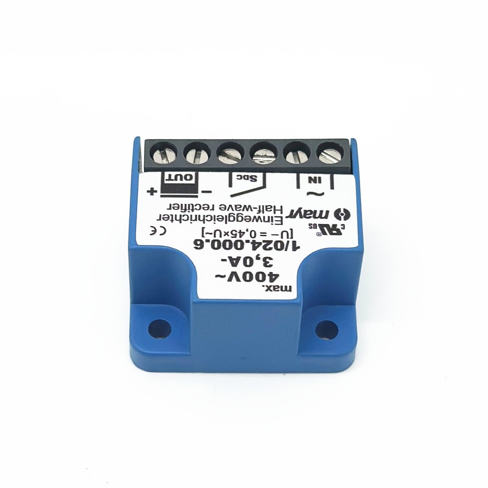 FOR mayr Einweggleichrichter 1/024.000.6 400VAC 3,0A- half-wave rectifier module