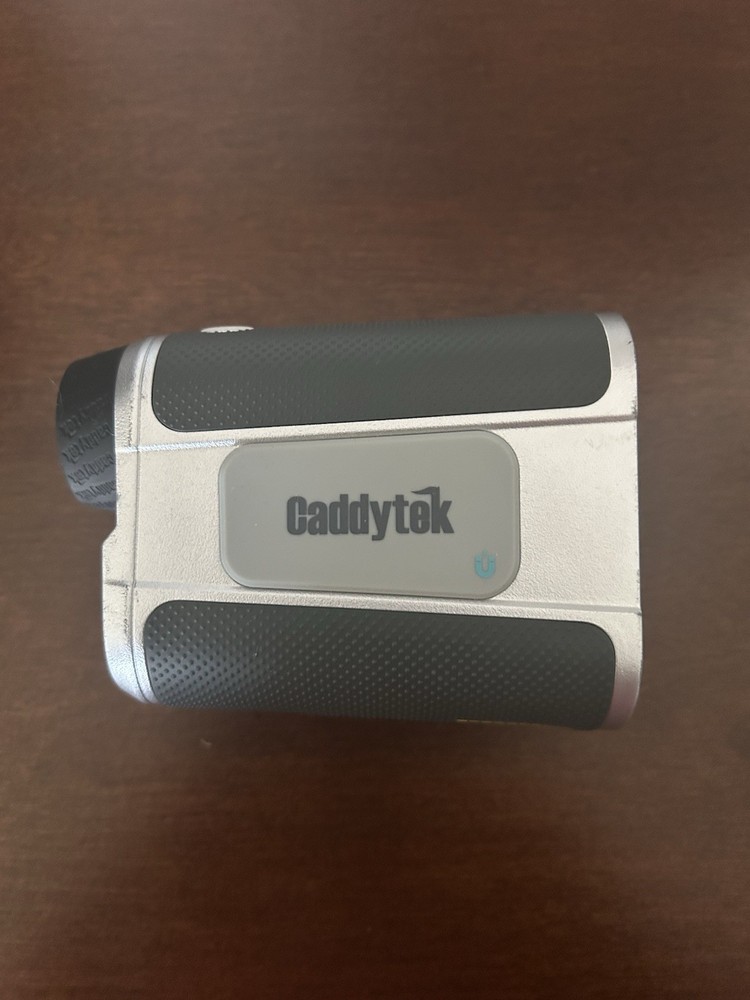 Caddytek CaddyView V3 Golf Rangefinder Silver Black Button Laser Lightly Used