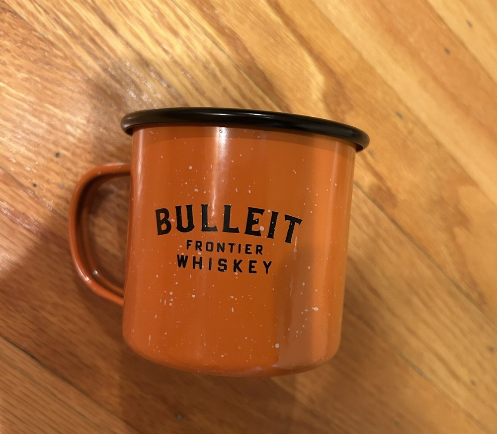 NEW BULLEIT FRONTIER WHISKEY CAMPING MUG