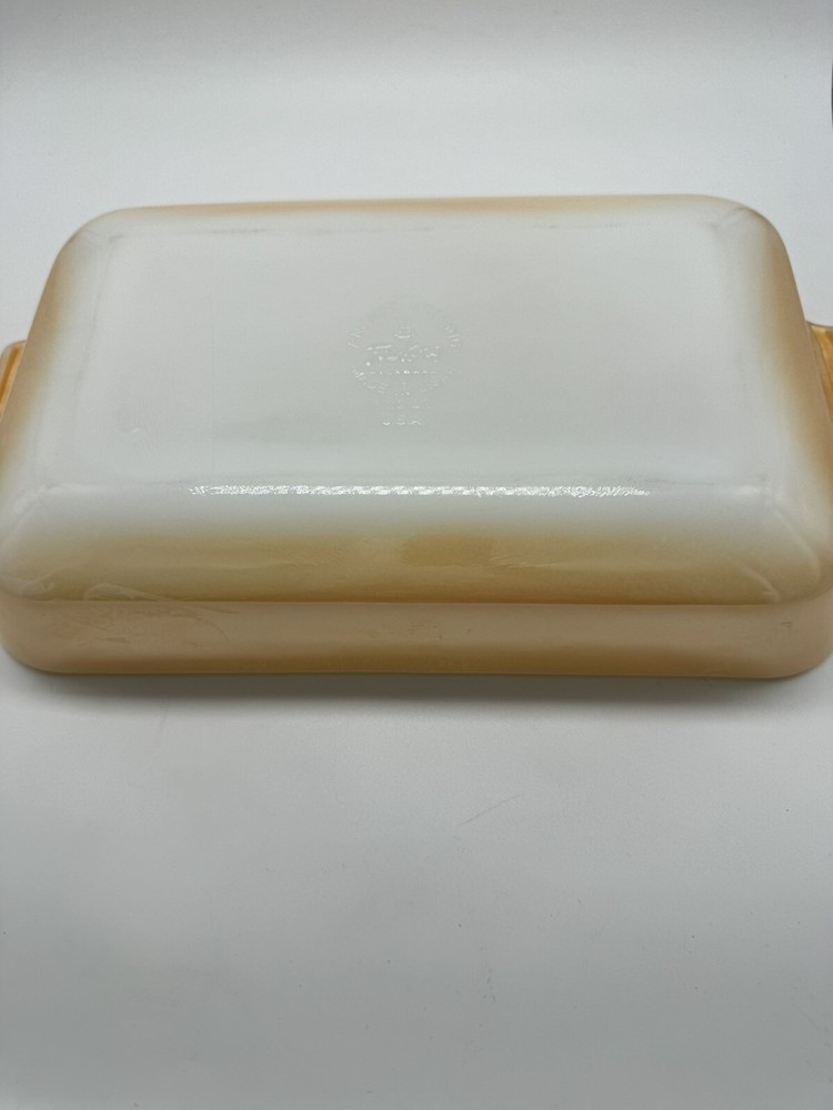 Fire King Vintage Peach Luster Baking/casserole Dish, 10x6