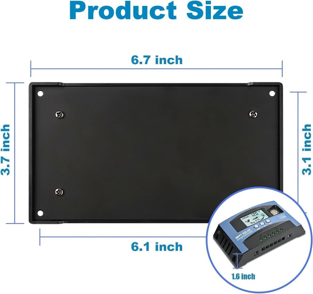 MPPT Solar Charge Controller with LCD & Memory Function for Enhanced Efficiency